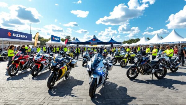 découvrez l'univers suzuki avec 15 événements dédiés aux motards et 16 modèles exceptionnels à explorer de près. ne manquez pas l'occasion de vivre une expérience unique et passionnante avec suzuki.