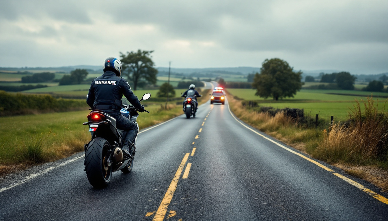 en mayenne, une moto contrôlée à 164 km/h sur une route limitée à 80 km/h a été immobilisée et envoyée à la fourrière.