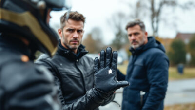 recalé à l’examen du permis moto à cause d’un trou de 3 cm dans son gant, un candidat dénonce une décision qu’il juge excessive.
