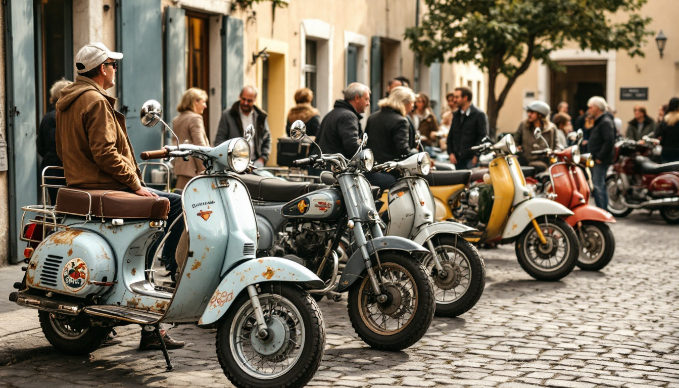 à lombez, les motos d’époque reprennent la vedette et font revivre la passion des deux-roues de collection.