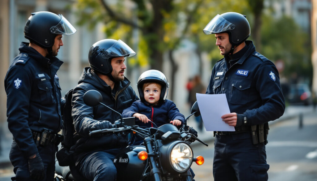 arrêté par les gendarmes alors qu’il circulait à moto avec son jeune enfant, un homme est convoqué devant le tribunal de toulouse.