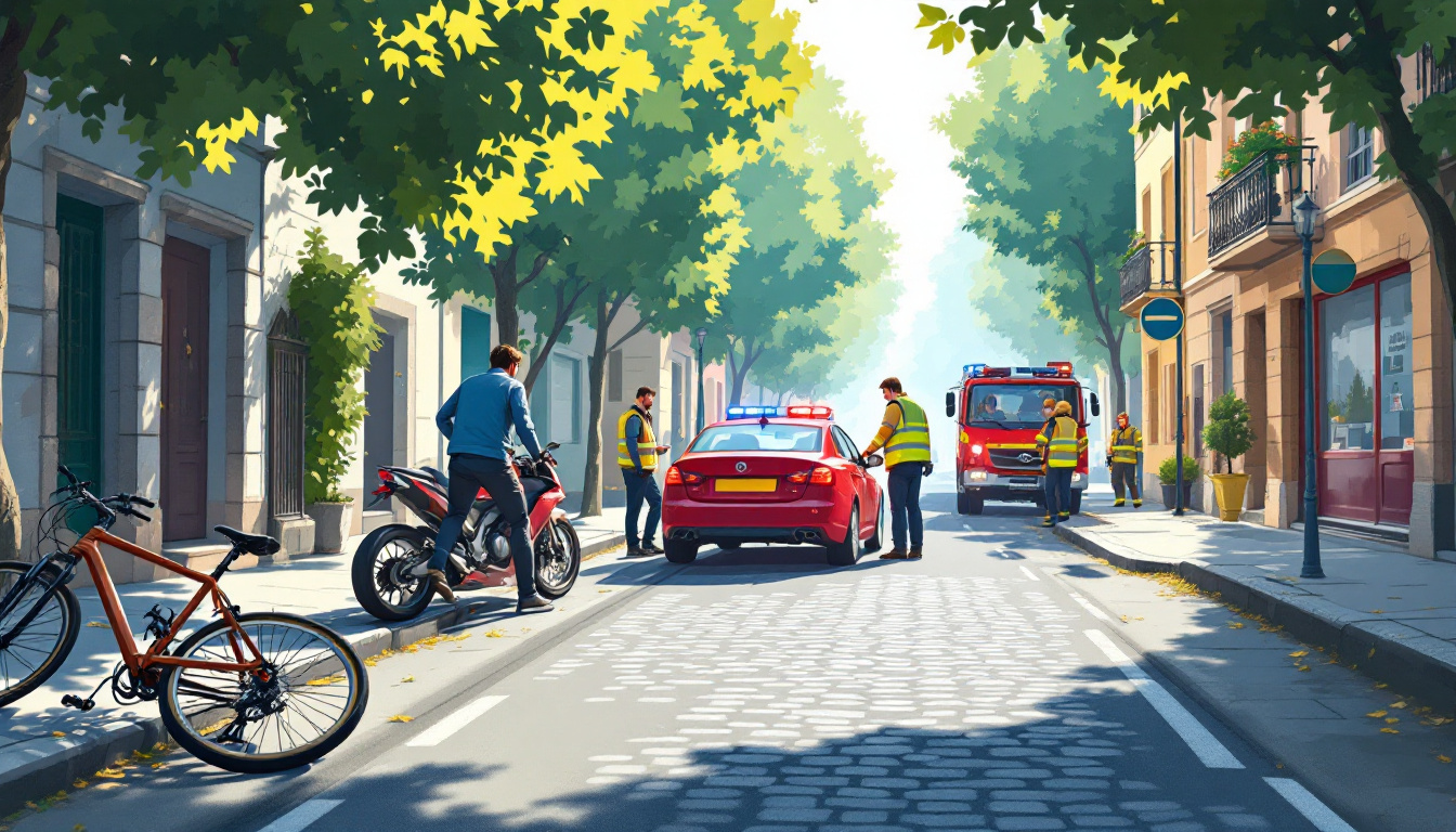 en sarthe, plusieurs accidents impliquant vélos, motos et voitures ont mobilisé les pompiers. découvrez les circonstances de cette série d’interventions.