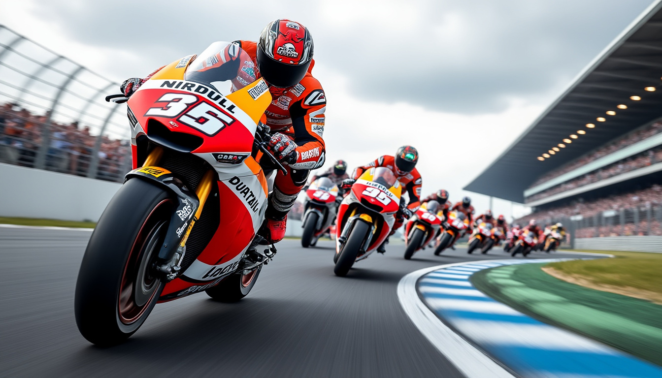 marc márquez s’impose face à diogo moreira lors du sprint du grand prix du japon motogp.